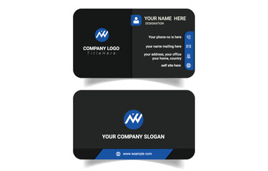 Unique stylish modern business card template