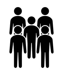 Symbol, ikona ludzi. Plik wektorowy.