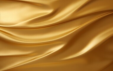 Fototapeta premium Gold crumpled paper texture, gold leaf foil background