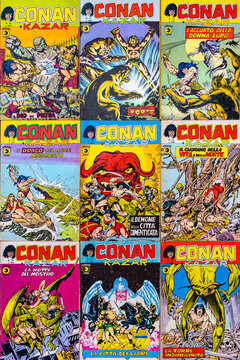 original first edition collection of the italian Conan comic series