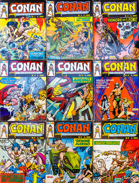 original first edition collection of the italian Conan comic series