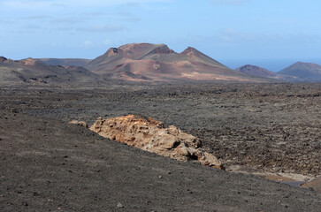 Vulkanlandschaft im Nationalpark Timanfaya, Lanzarote