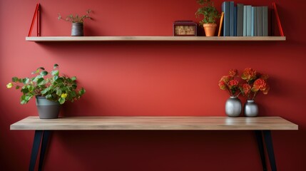 Frame mock up in Home Office Scandinavian-Minimalist , Mockups Design 3D, HD