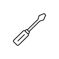 screwdriver icon. outline icon