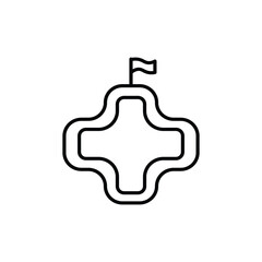 Obraz premium circuit icon. outline icon