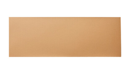 brown cardboard isolated on transparent background cutout