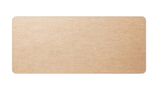 brown cardboard box isolated on transparent background cutout