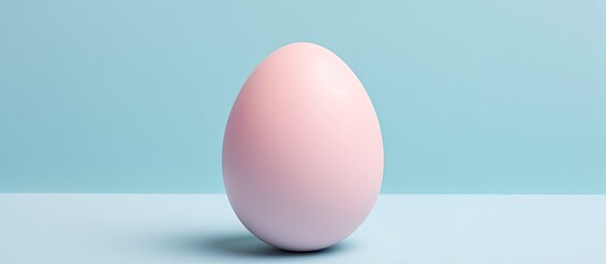 Fototapeta premium Isolated Easter egg on a isolated pastel background Copy space
