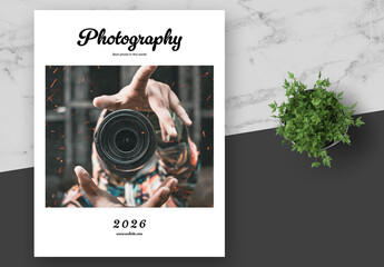 White Clean Outdoor Photography Gallery Book