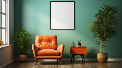 Mock up poster frame in Guest Room Boho Chic Style5, Mockups Design 3D, HD