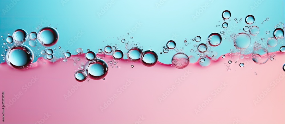 Poster bubbles alone on a dark isolated pastel background copy space