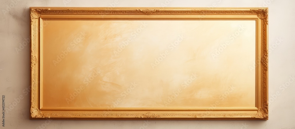Poster there is a picture frame in the studio isolated pastel background copy space