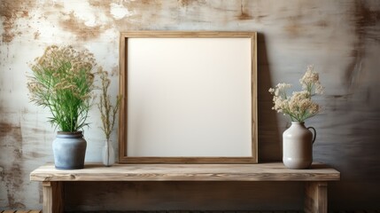 Mock up poster frame in NurseryModern Farmhouse , Mockups Design 3D, HD