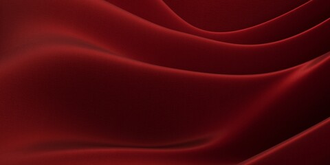 Red satin or silk fabric. Flowing cloth