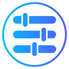 preferences gradient icon