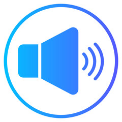 speaker gradient icon