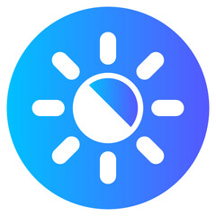 brightness gradient icon