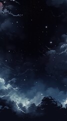 Fototapeta na wymiar Black friday sale cosmic shining background. Abstract deep black galaxy illustration. Starry night sky space horizontal template..