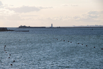 Seascape with Lighthouse in the Western Solent