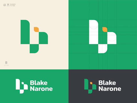 Alphabet letter icon logo B