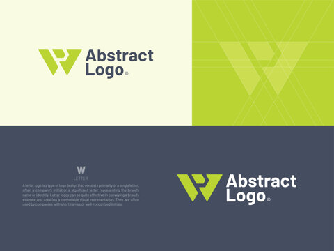 Alphabet letter icon logo W