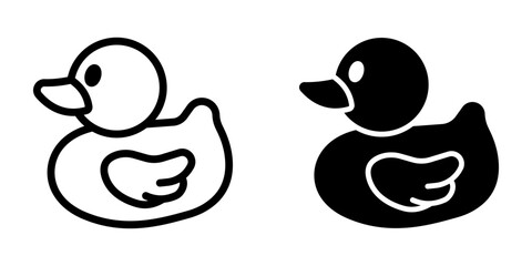 Rubber Duck Icon,  for mobile concept and web design. vector illustration