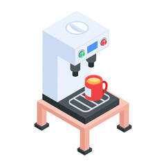 An isometric icon of stall 