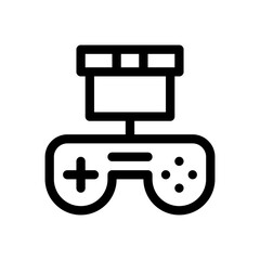 gamepad line icon © Uicon Studio
