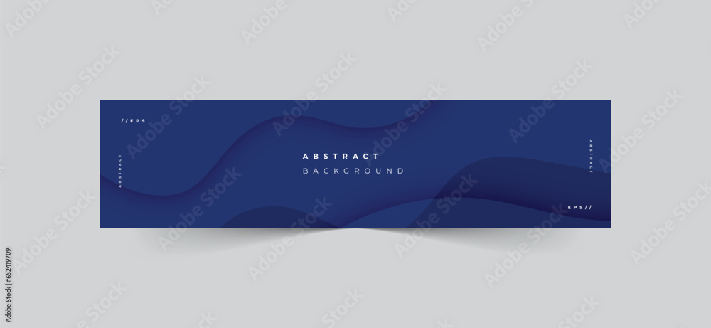 Canvas Prints blue abstract linkedin banner template