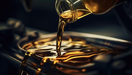 pouring oil