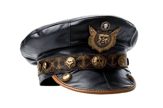 Captain's Hat Isolated on Transparent Background Generative AI