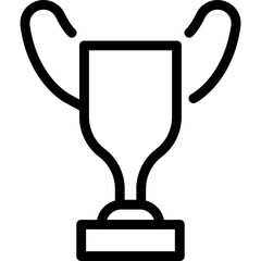 Trophy Cup, Awards, Winner Medal Icon