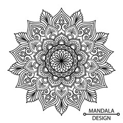  Relaxation and Meditation Mandala Colorinng Book Page for Children