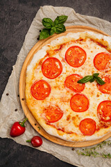 craft pizza in a wood-fired oven