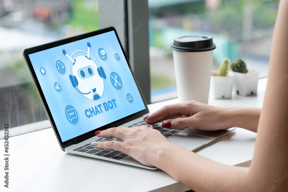 Poster chatbot software application for modish online business that automatically reply to customer questio