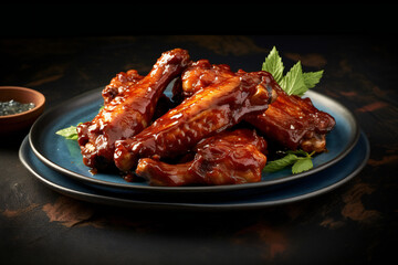 BBQ buffalo chicken wings