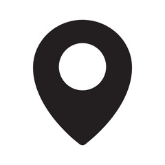 Location icon vector. Pin icon logo design. Pointer symbol isolated on white background