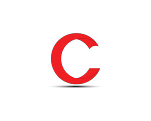  Letter C logo icon design template elements red and white arrows