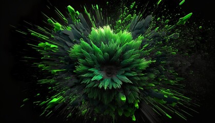 Fototapeta premium this green picture can be a unique decoration