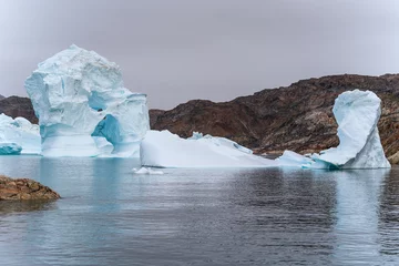 Fotobehang glaciers on arctic ocean in Greenland © murattellioglu