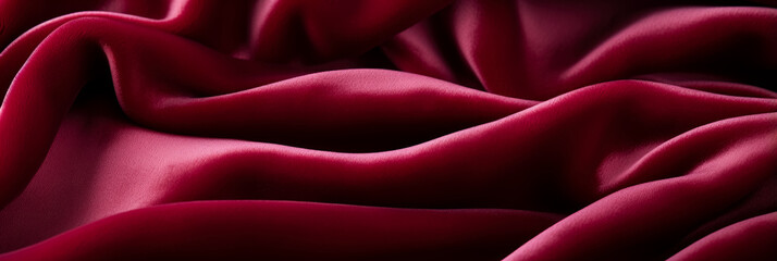 Intense close-up revealing the plush soft texture of vibrant velvet fabric 