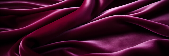 Fototapeta premium Intense close-up revealing the plush soft texture of vibrant velvet fabric 
