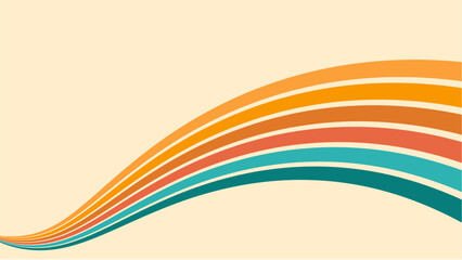 Retro Vintage Striped Backgrounds, Banner. Abstract modern style line frame illustration. Vector template