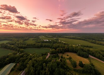 Countryside sunset