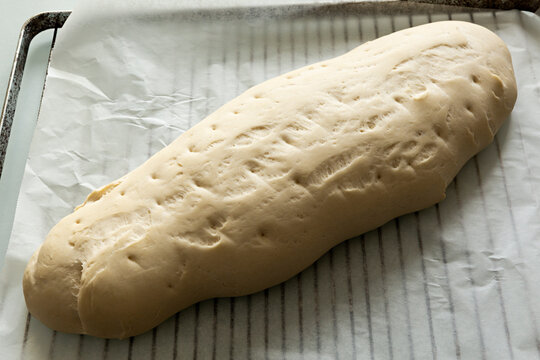 Barra de pan blanco hecho en casa.