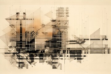 Abstract background. Abstract background. An illustration featuring a grid-like structure composition.