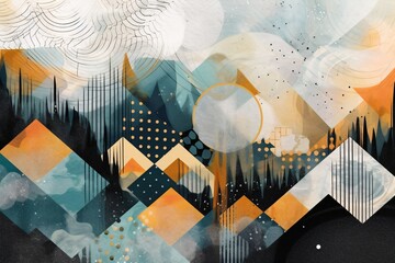 Abstract background. Featuring geometric