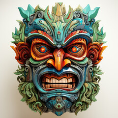 Tiki mask clipart, Generative Ai