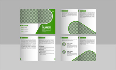 Creative Minimalist Modern 8Page Brochure Template 