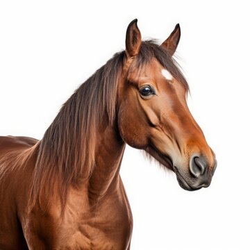horse on a white background isolated.